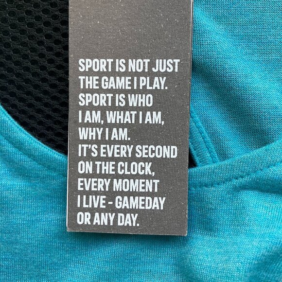 Adidas Racerback Athletic Turquoise Tank Top, New with Tags - Picture 7 of 15